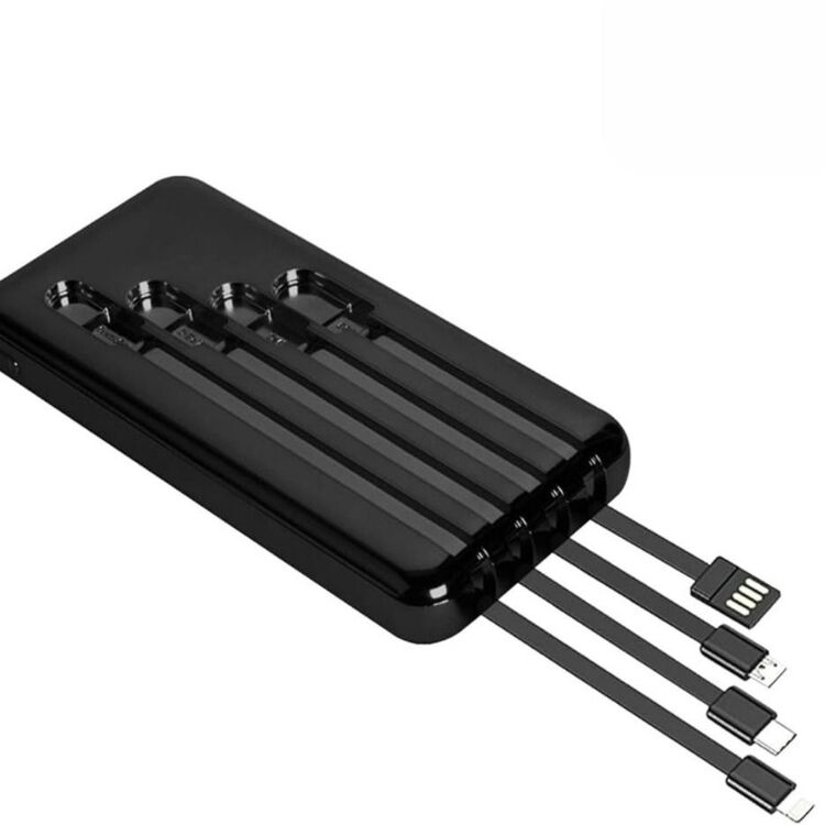 10.000 Mah Plus Dijital Göstergeli Dahili Çoklu Kablolu Powerbank