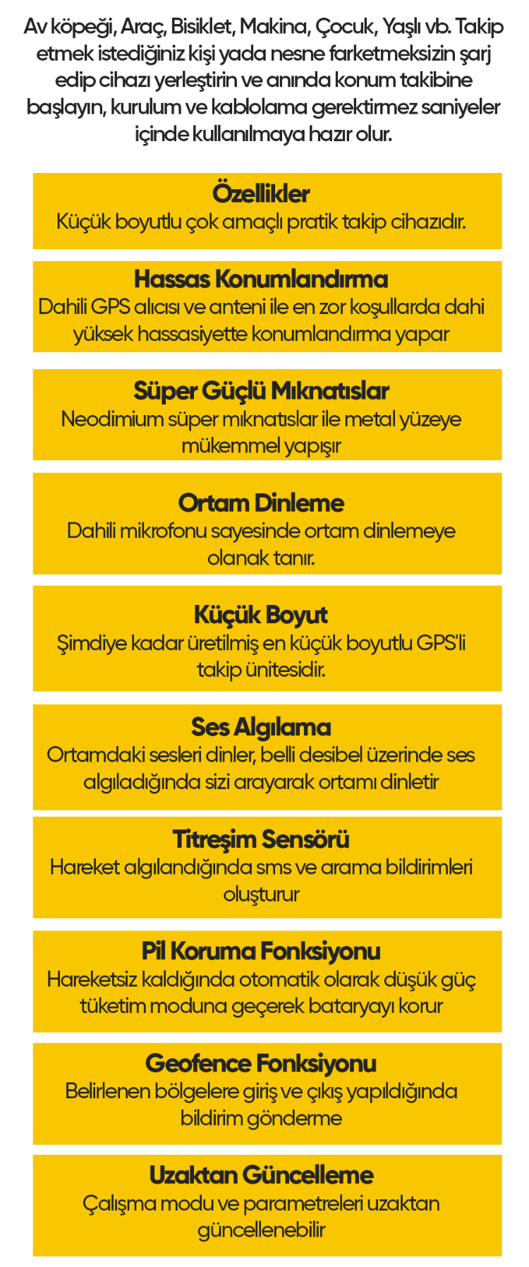 Powermaster GF07 Araç Takip Cihazı (2G Sim Kart İle Çalışır
