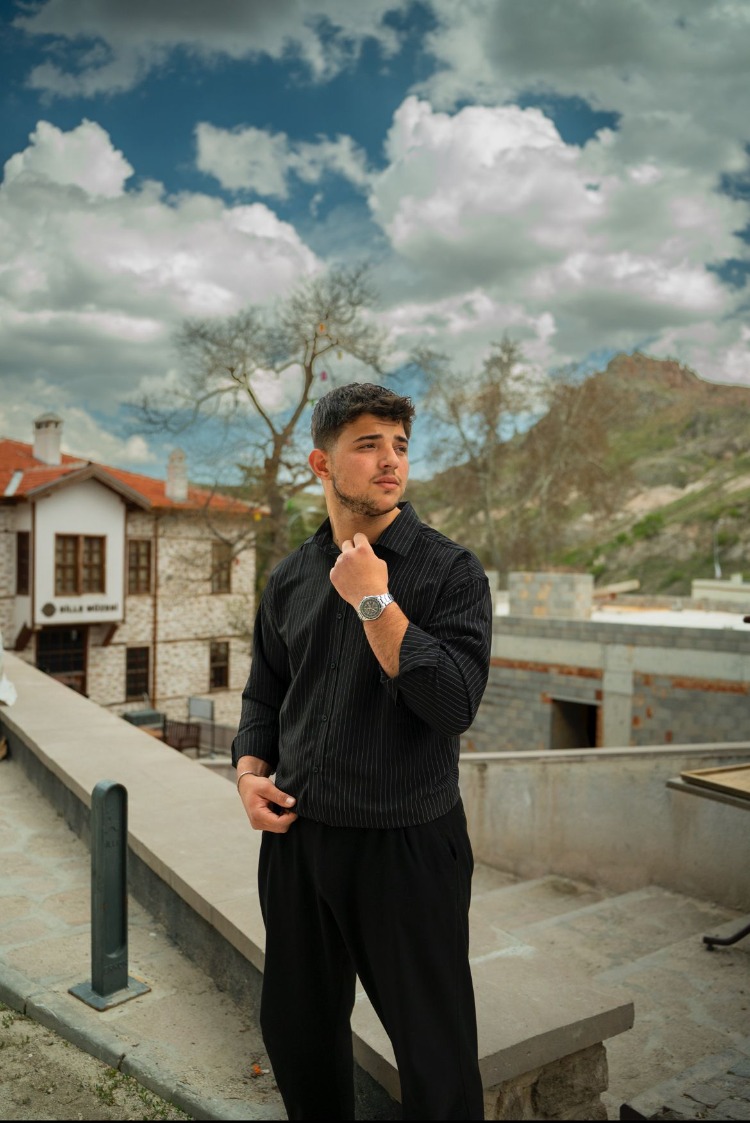 Çizgili Siyah Rüya Gömlek