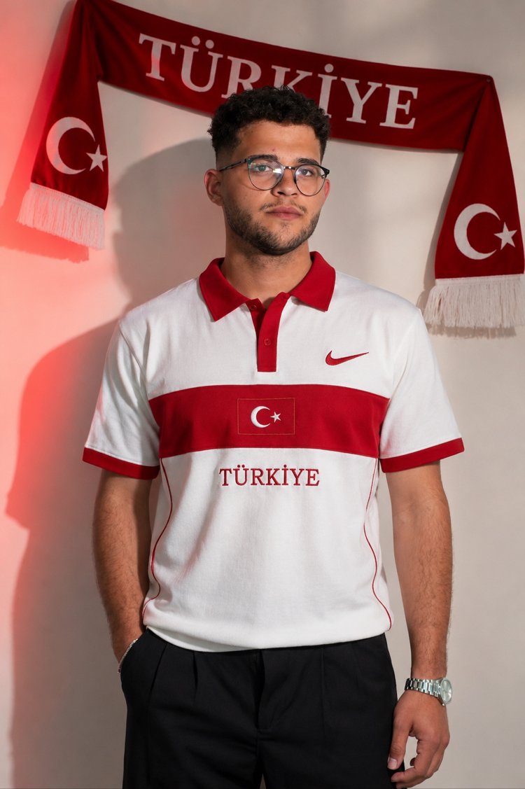  Milli Takım Beyaz Polo Yaka