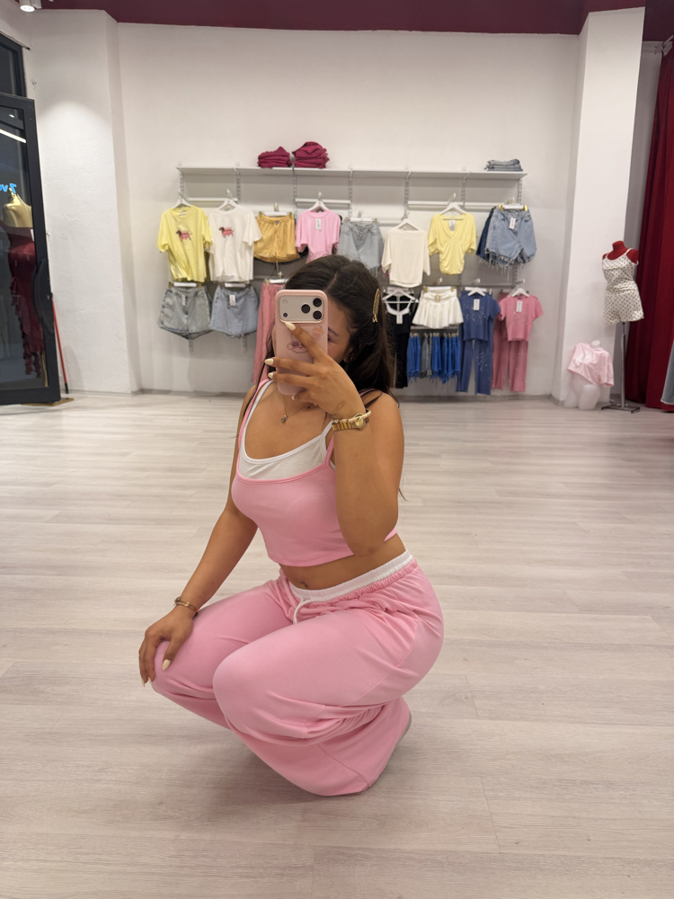 PEMBE BEYAZ İKİLİ TAKIM 