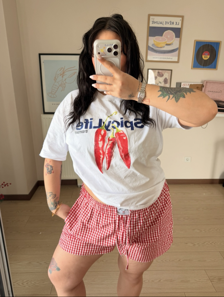 KIRMIZI CHERRY ŞORT