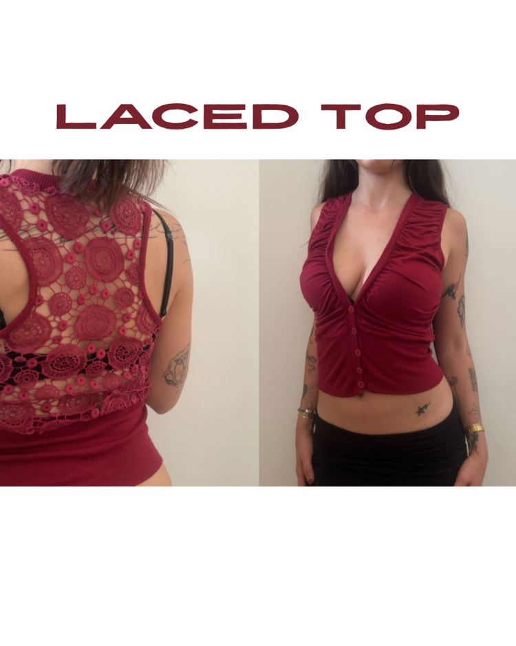 laced top