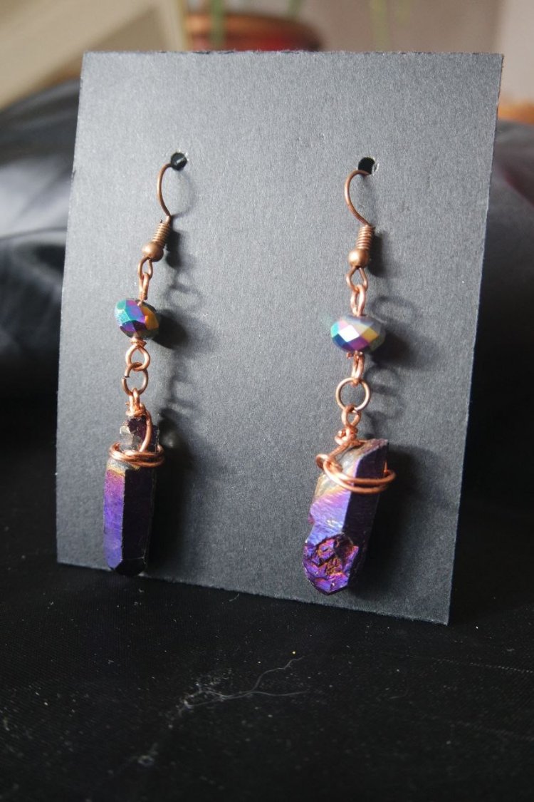 Aura Quartz Küpeler