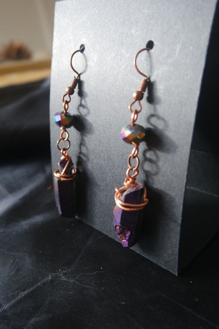 Aura Quartz Küpeler