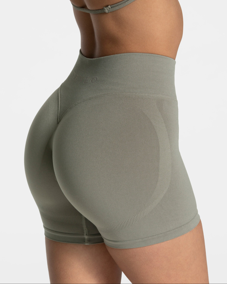 Teveo V Shape Push Up Şort Haki