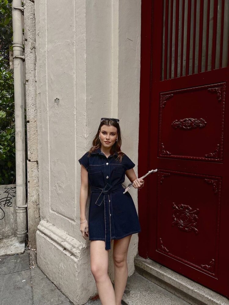 Denim Gömlek Elbise ✨