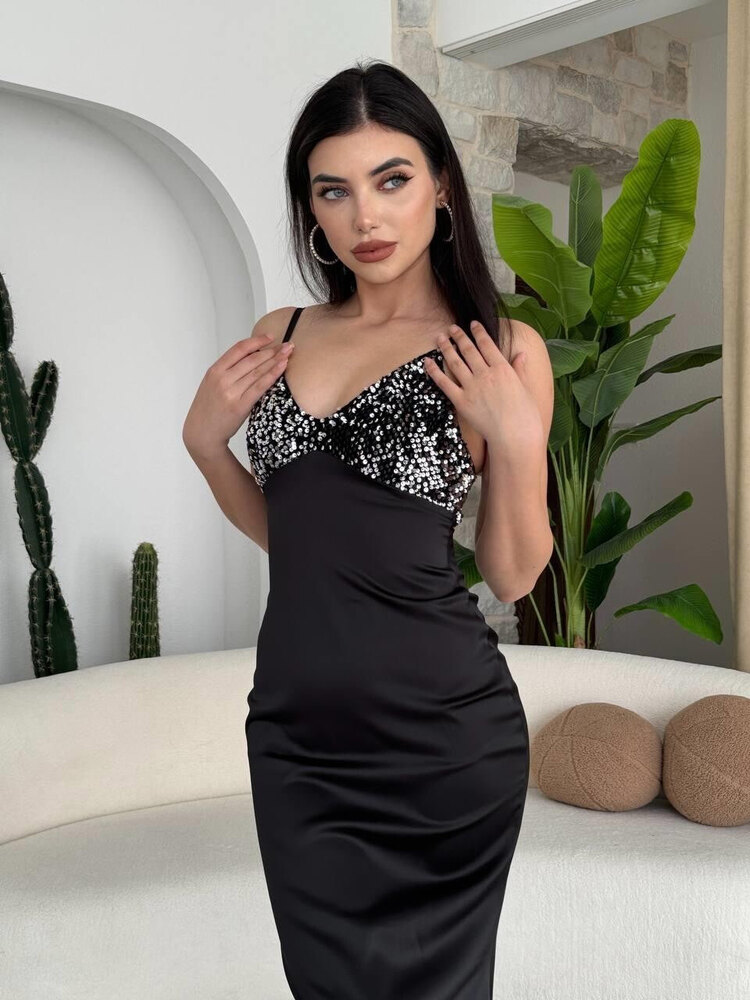 Shany İp Askılı Elbise ✨