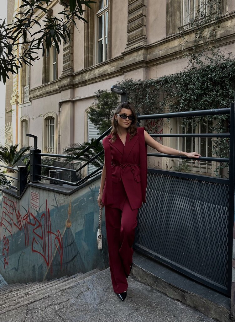 Omuz Saçak Detaylı Yelek ve Pantolon Takım ✨