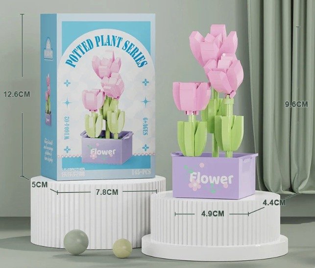 Potted Plant Series - Lego Puzzle Çiçek Seti(145 parça)