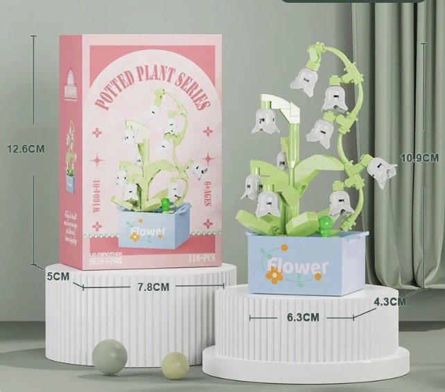 Potted Plant Series - Lego Puzzle Çiçek Seti (116 parça)