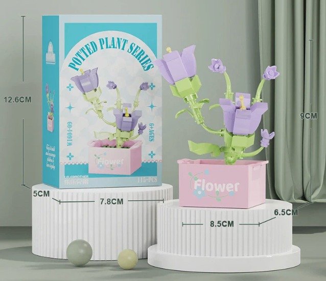 Potted Plant Series - Lego Puzzle Çiçek Seti(115 Parça)