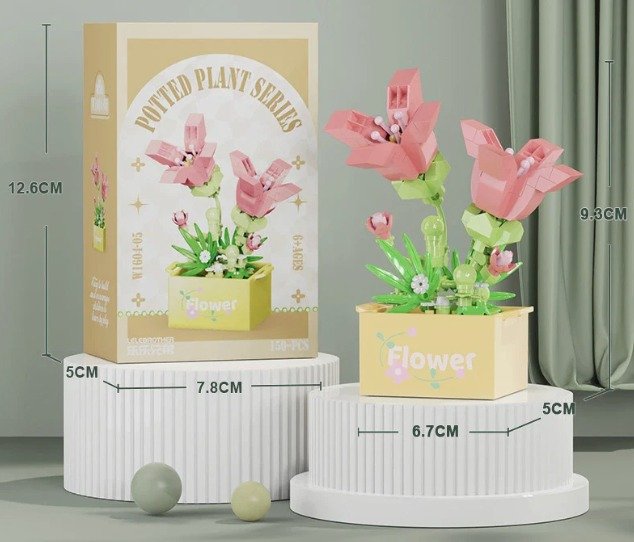 Potted Plant Series - Lego Puzzle Çiçek Seti( 150 parça)