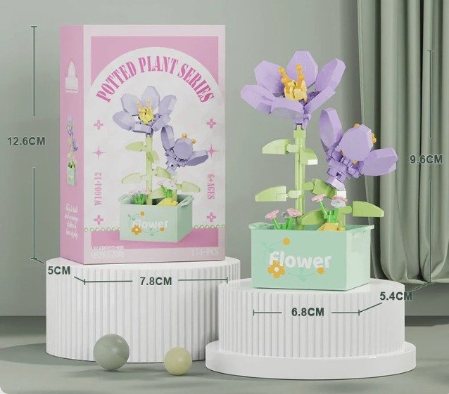 Potted Plant Series - Lego Puzzle Çiçek Seti( 174 parça)