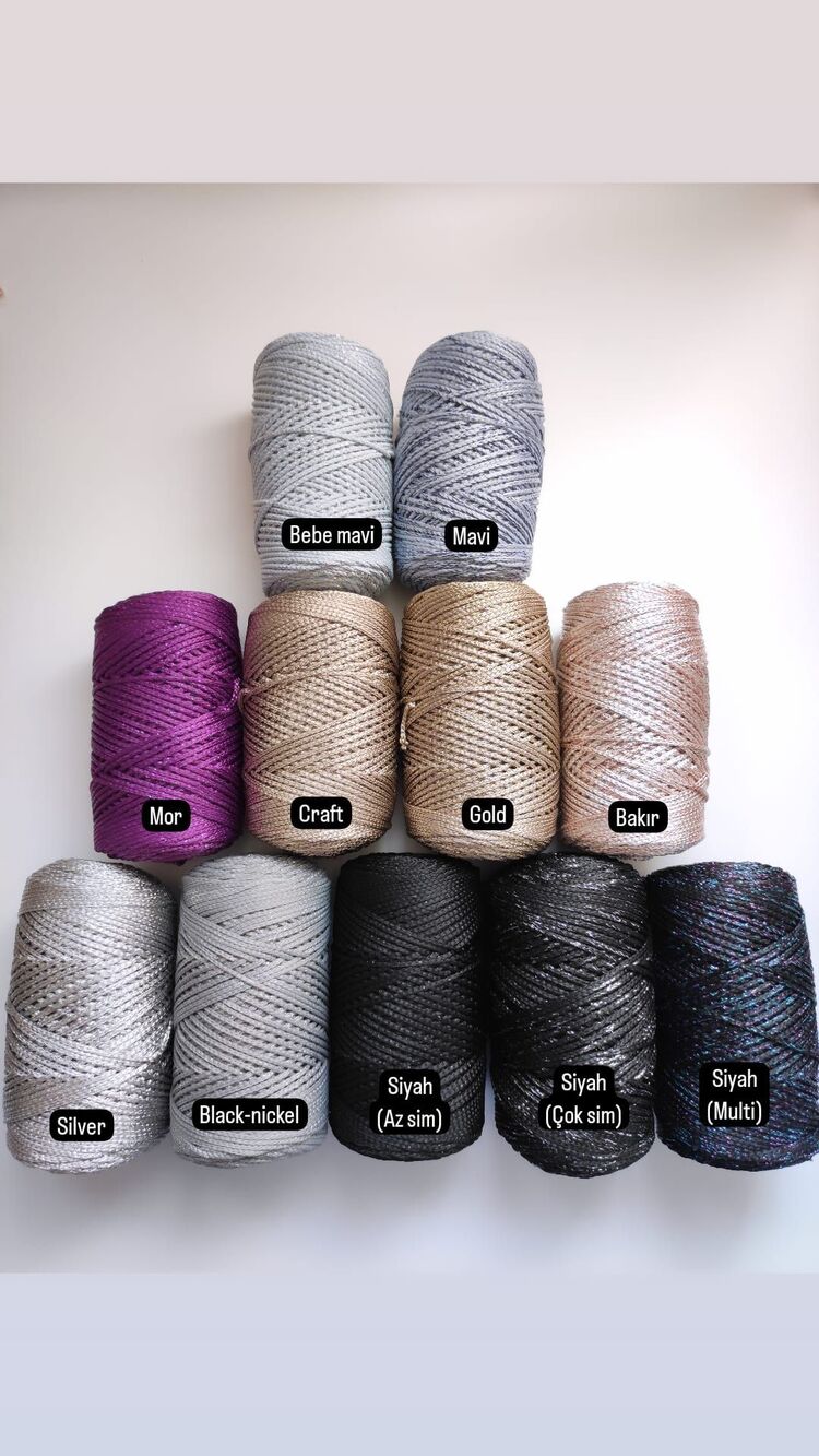 200 Gr simli polyester makrome