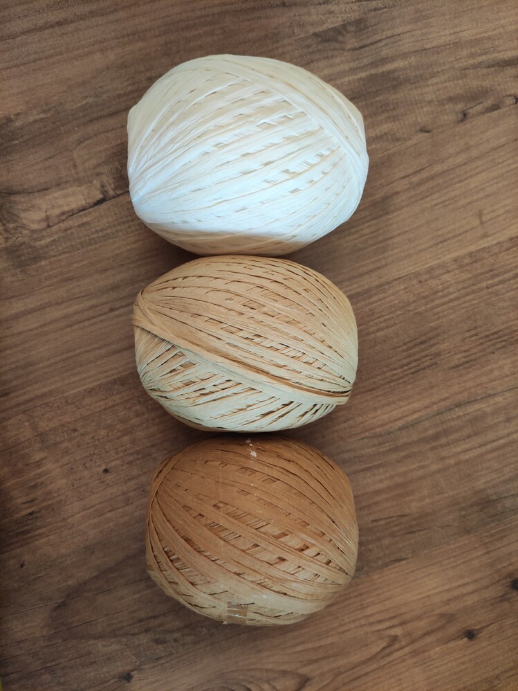 150 gram ithal natürel rafya (yumuşak)