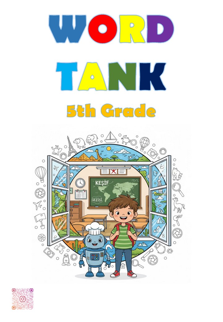 WORD TANK 5th GRADE COLORING BOOK - MAARİF MODELİ KİTABIYLA %100 UYUMLU KELİMELER (PDF)