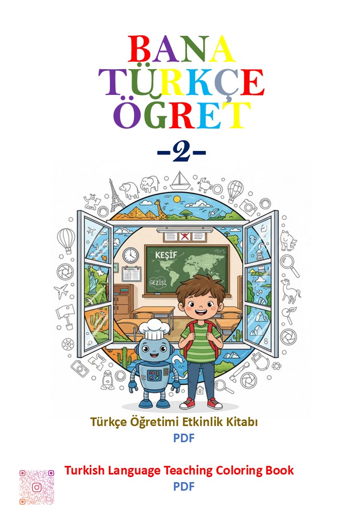Bana Türkçe Öğret - 2 (Printable Coloring Book) -PDF-