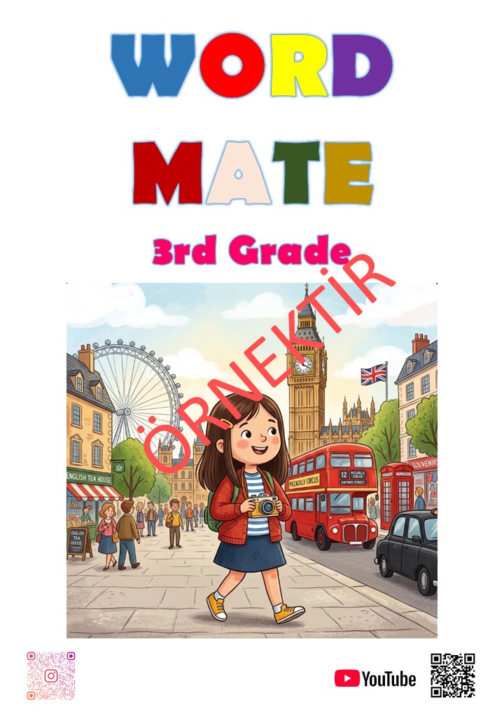 WORD MATE 3. SINIF KELİME BOYAMA KİTABI - MAARİF MODELİ MÜFREDATIYLA %100 UYUMLU 