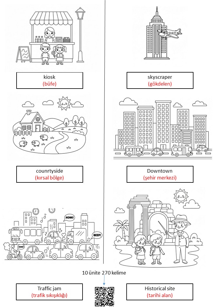 WORD GALLERY 6. SINIF KELİME BOYAMA KİTABI (PDF)