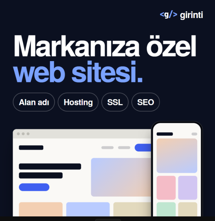 Web Sitesi — Başlangıç Paketi | Alan Adı, Hosting ve SSL Dahil