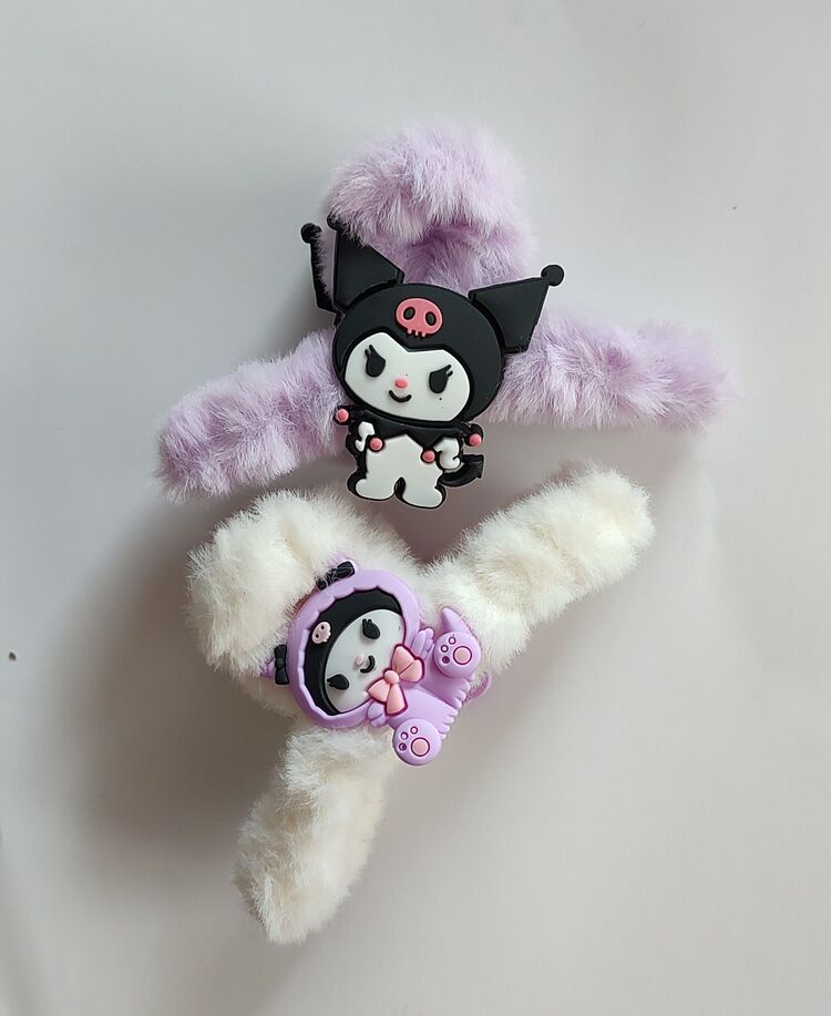 Kuromi peluş mandal toka