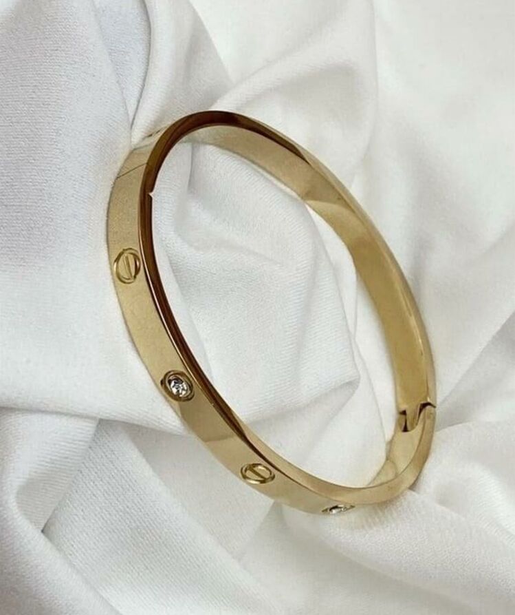 Çelik Gold CRT Model Taşlı Kelepçe