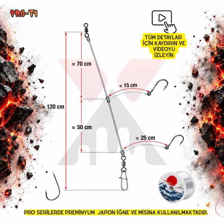 PT1-PRO 2 İğneli Tekne Takımı