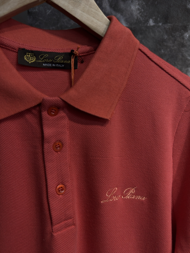 LORO PİANA POLO YAKA T-SHIRT (ithal kumaş)