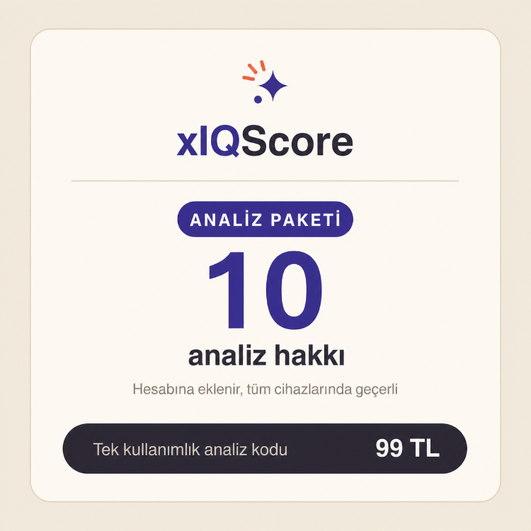XIQScore 10 Analiz Kodu