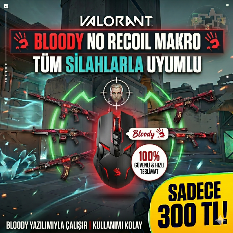 VALORANT BLOODY MACRO FULL PAKET