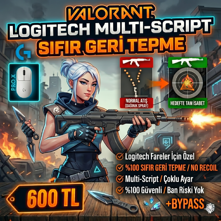 VALORANT LOGITECH FULL PAKET MULTI-SCRIPT MAKRO