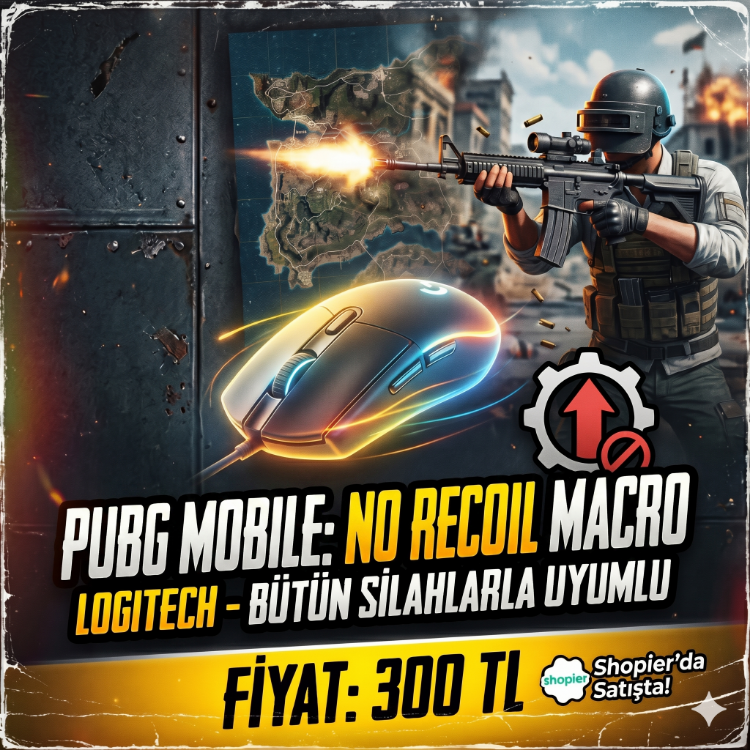 PUBG MOBILE LOGITECH MACRO FULL PAKET