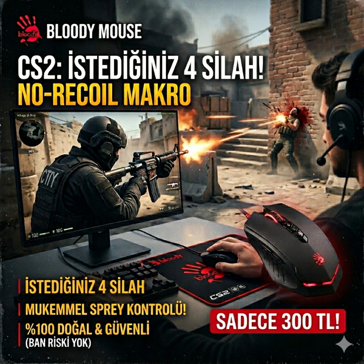 CS2 BLOODY İSTEDİĞİNİZ 4 SİLAH