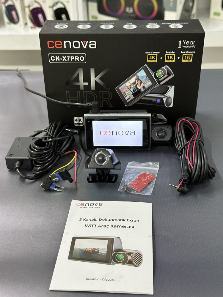 Cenova CN-X7PRO 3” Araç İçi 4K Kamera