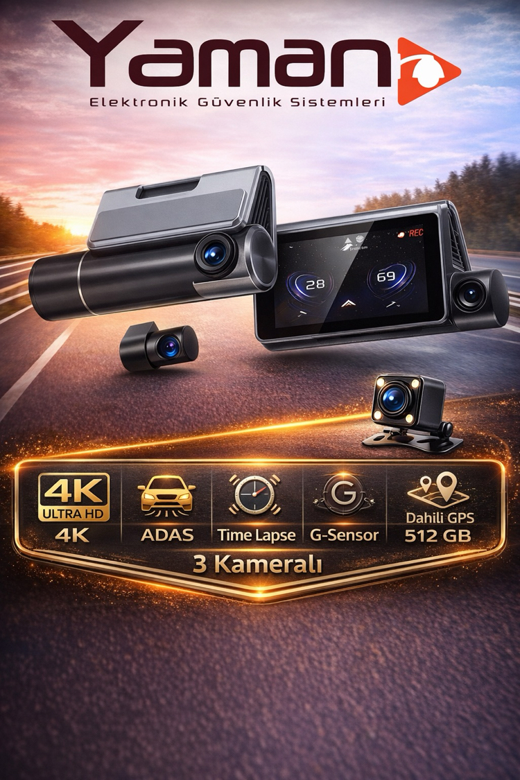 Cenova CN-Q7Pro 4K Araç İçi Kamera