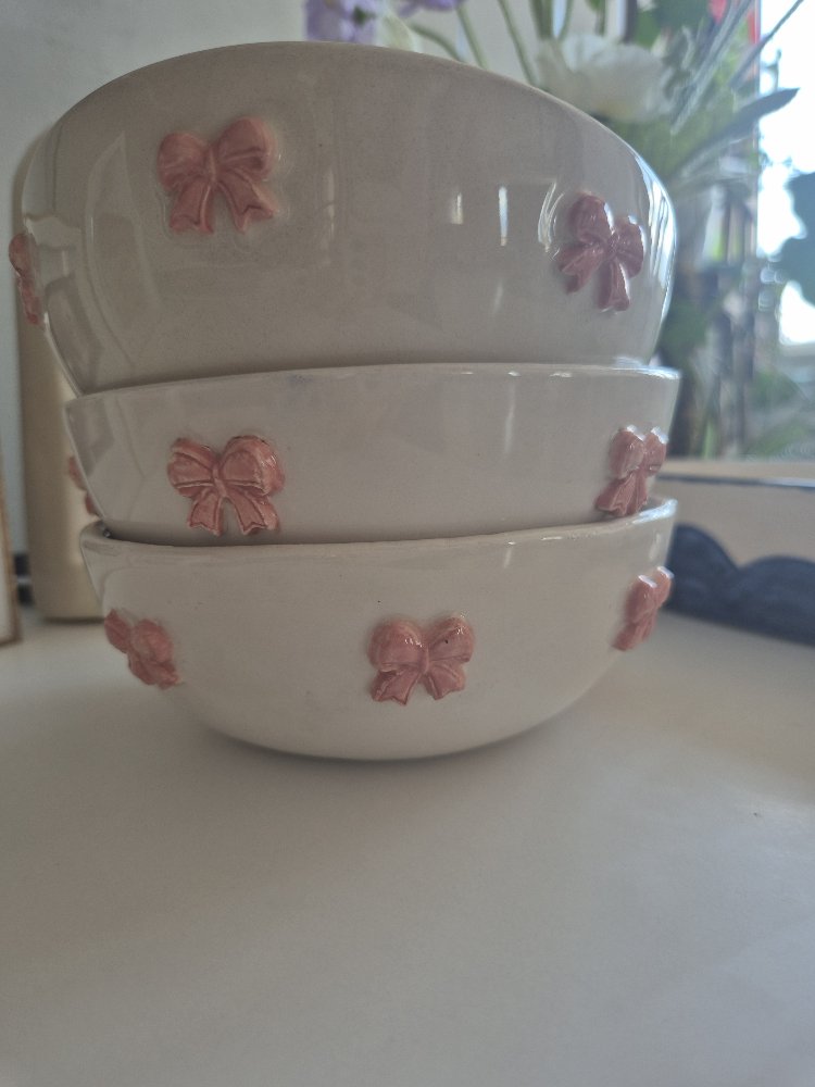 Pembe Kurdeleli Pinterest Kase