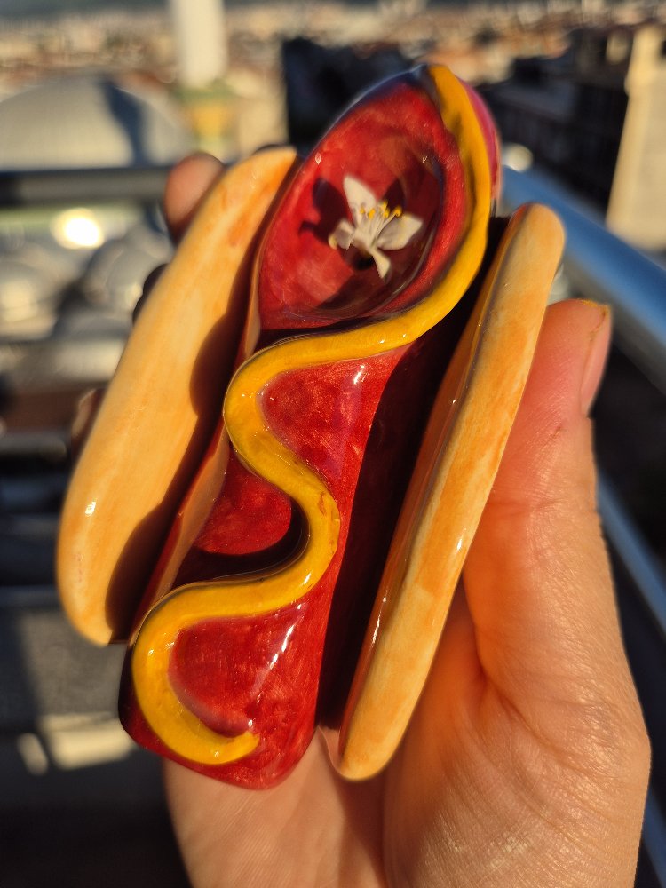 Hotdog Seramik Figür