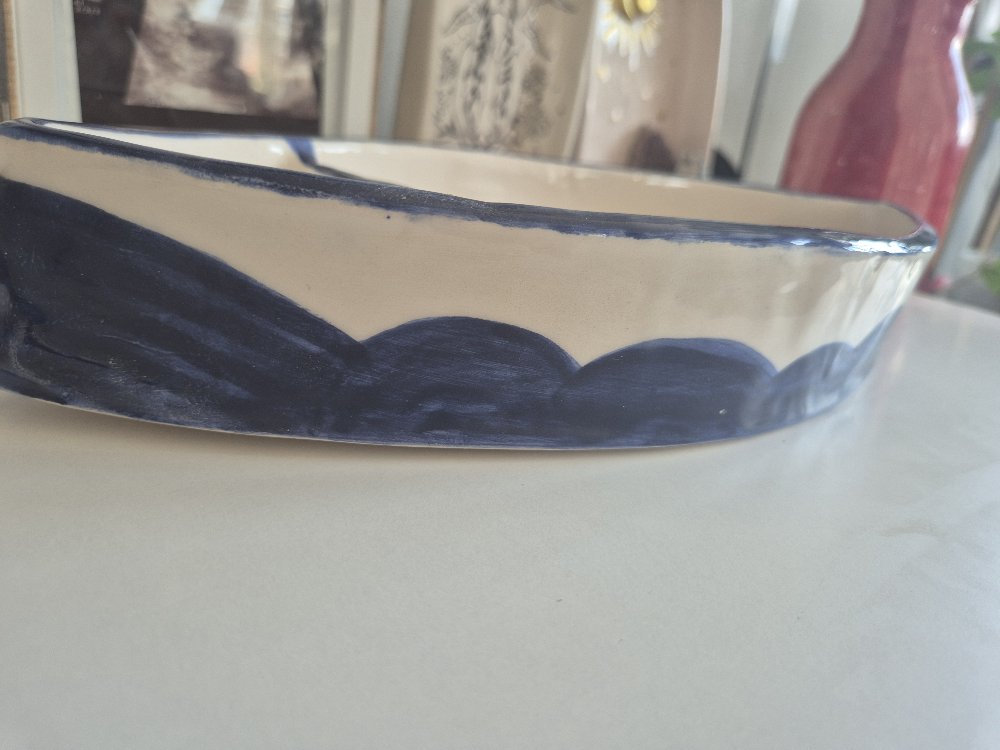 Koi Balık Desenli Dipsos Tabağı | Sunum Tabağı |Cips Tabağı