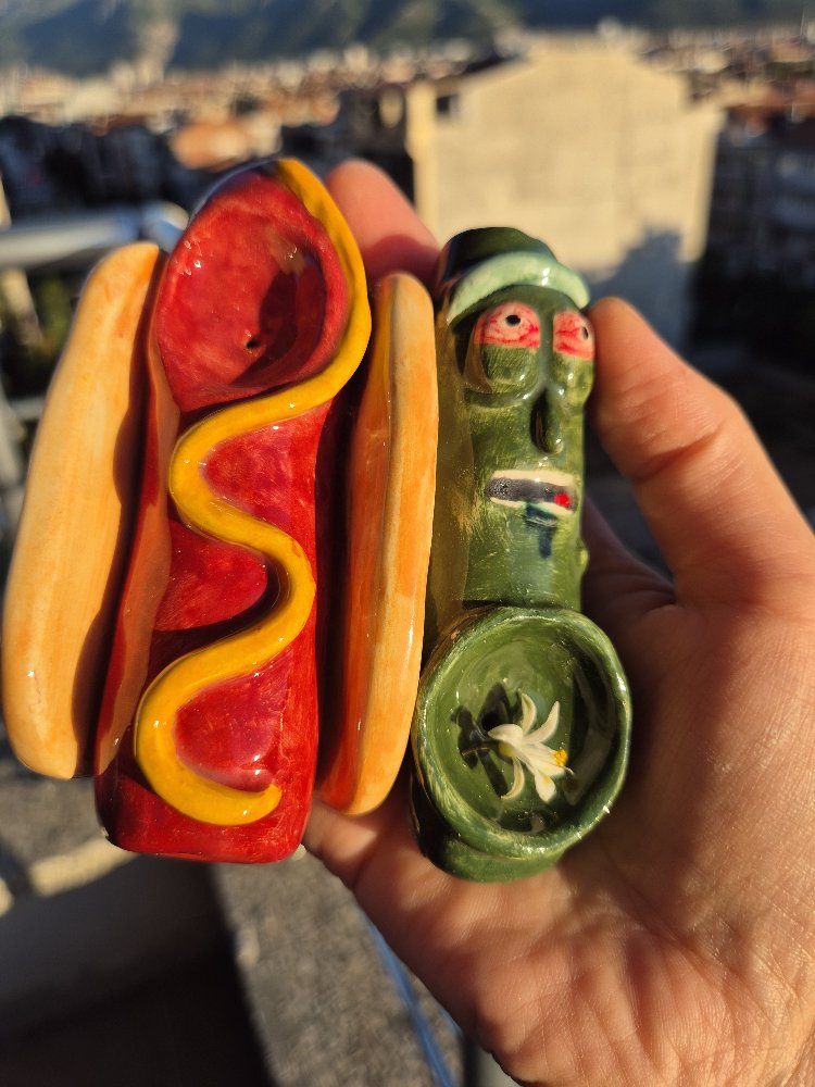 Hotdog Seramik Figür
