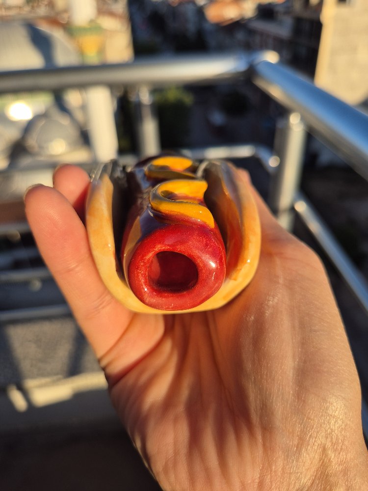 Hotdog Seramik Figür