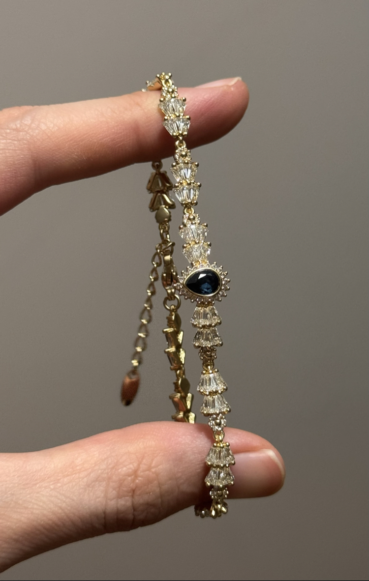 Sapphire bileklik / xuping (14kgoldrenk)