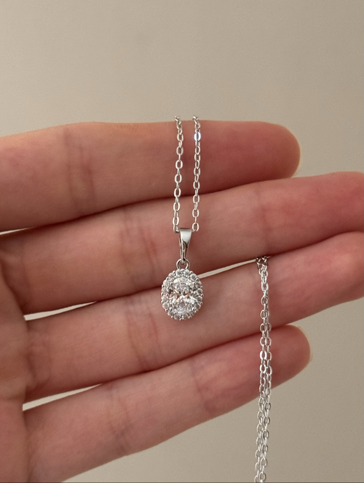 Taşlı kolye / xuping (silver) 