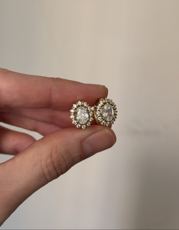 Taşlı halka küpe /xuping (14kgoldrenk)