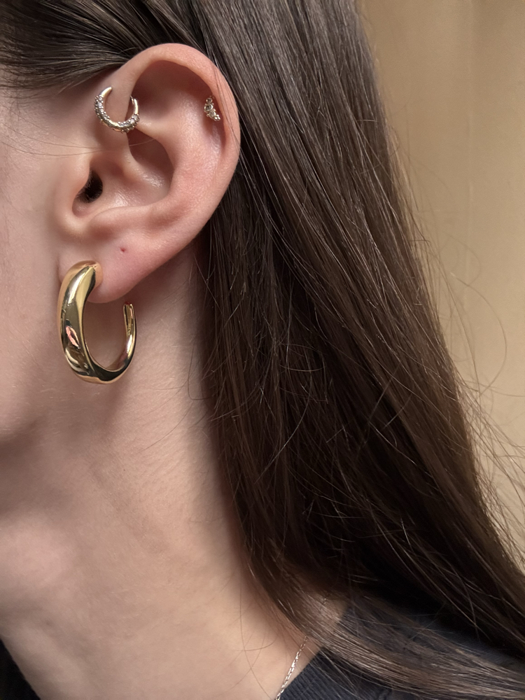 Basic küpe / xuping (14kgoldrenk)