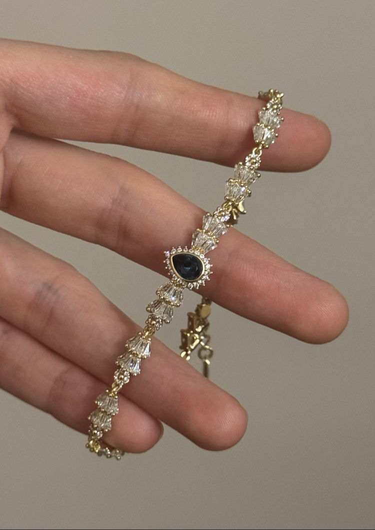 Sapphire bileklik / xuping (14kgoldrenk)