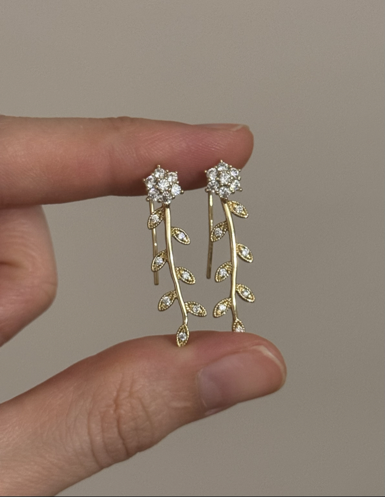 Sarmaşık küpe / xuping (14kgoldrenk)