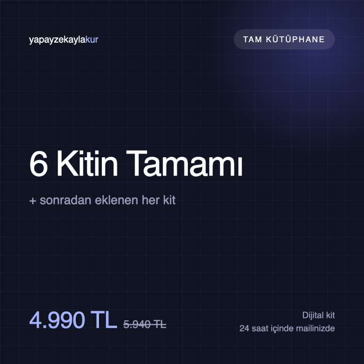 Tam Kütüphane — 6 Kitin Tamamı + Yeni Kitler