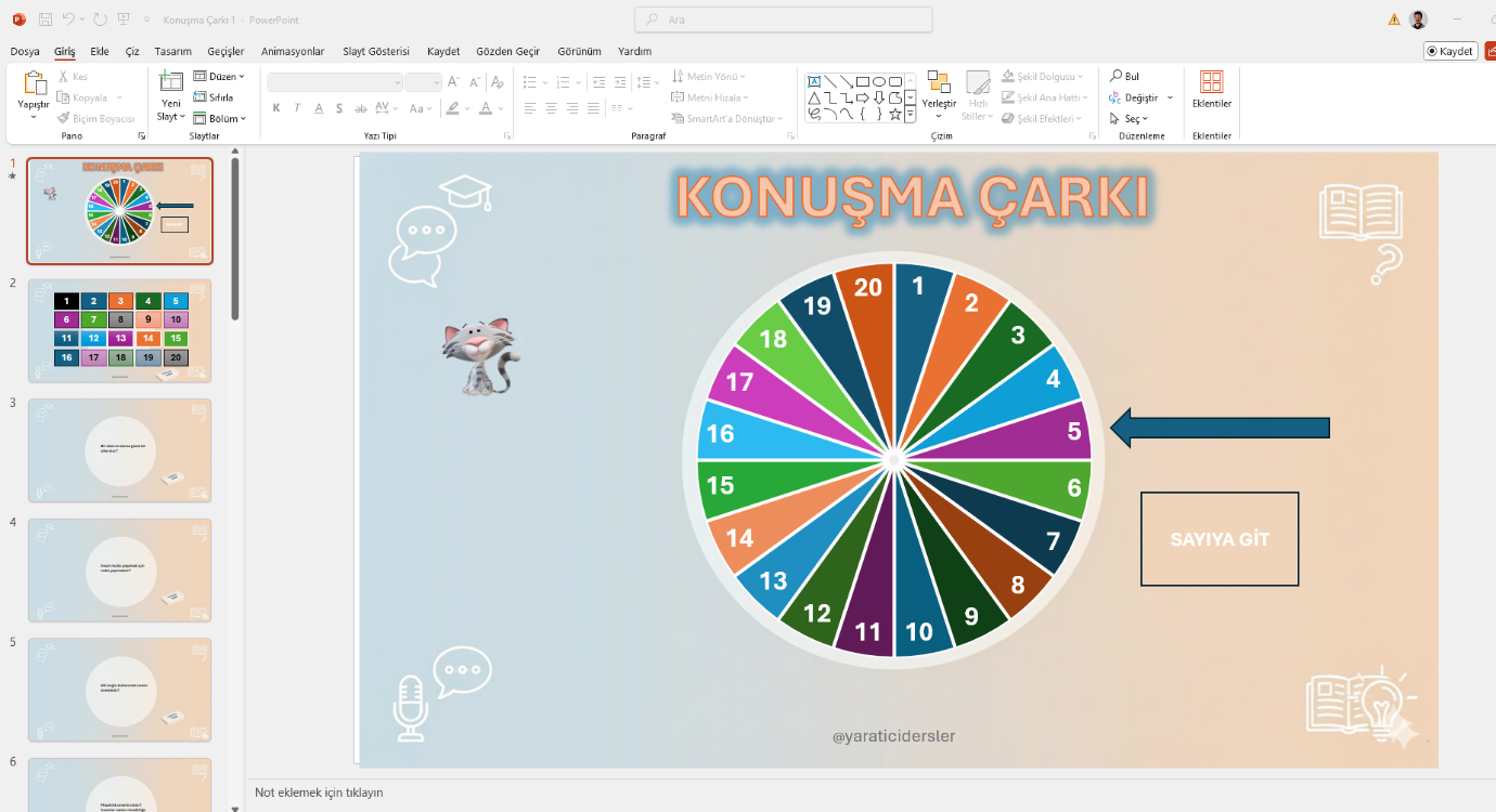 KONUŞMA/YAZMA ÇARKLARI