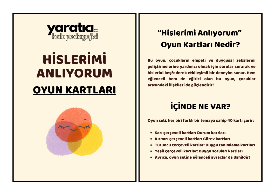 Hislerimi Anlıyorum Oyun Kartları Dijital PDF